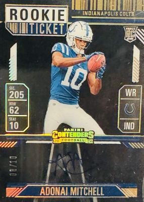 2024 Contenders #108 Rookie Ticket Auto - Clear Ticket /10