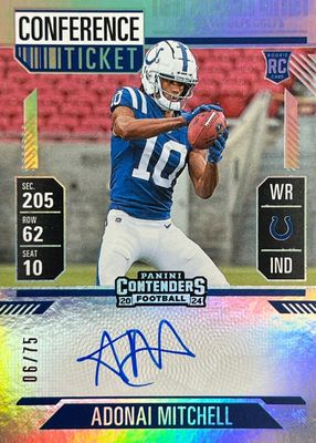2024 Contenders #108 Rookie Ticket Auto - Conference Ticket /75