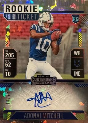 2024 Contenders #108 Rookie Ticket Auto - Cracked Ice Ticket /23