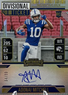 2024 Contenders #108 Rookie Ticket Auto - Divisional Ticket /99
