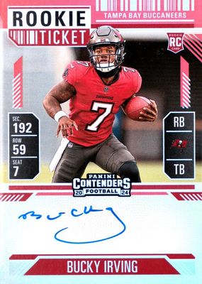 2024 Contenders #122 Rookie Ticket Auto - Red Zone Ticket