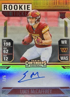 2024 Contenders #121 Rookie Ticket Auto - Goal Line Ticket /5
