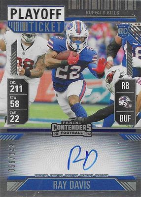 2024 Contenders #137 Rookie Ticket Auto - Playoff Ticket /149