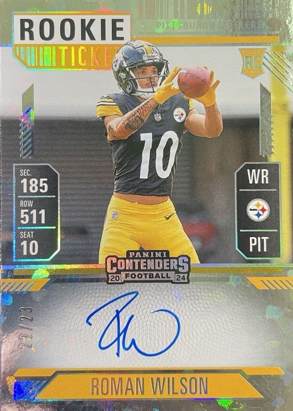 2024 Contenders #124 Rookie Ticket Auto - Cracked Ice Ticket /23