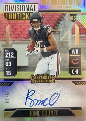 2024 Contenders #104 Rookie Ticket Auto - Divisional Ticket /99
