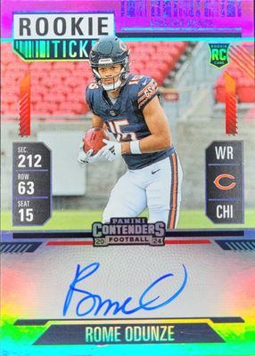 2024 Contenders #104 Rookie Ticket Auto - Red Zone Ticket