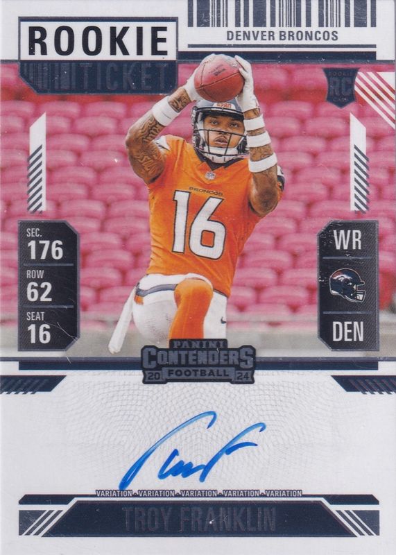 2024 Contenders #113 Rookie Ticket Auto Variation