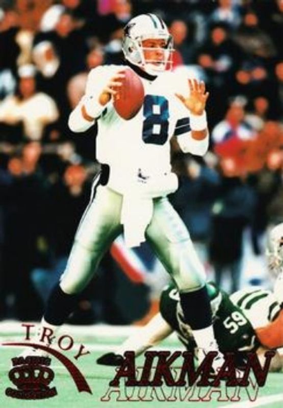 Troy Aikman 1996 Pacific Gridiron #30 Red RAW