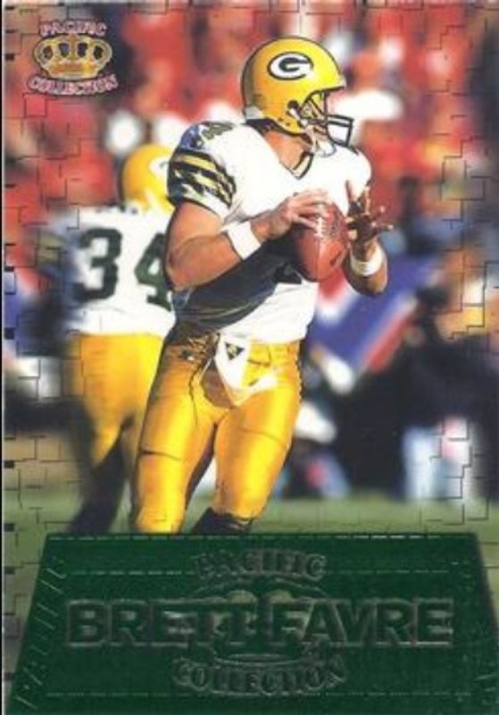 Brett Favre 1996 Pacific Gridiron #GG-18 Gems RAW