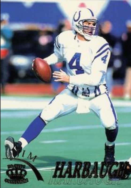 Jim Harbaugh 1996 Pacific Gridiron #56 Platinum RAW
