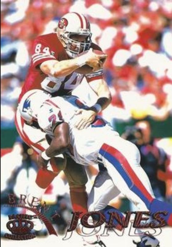 Brent Jones 1996 Pacific Gridiron #109 Copper RAW