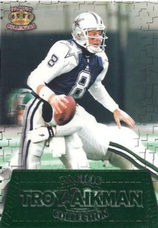 Troy Aikman 1996 Pacific Gridiron #GG-10 Gems RAW