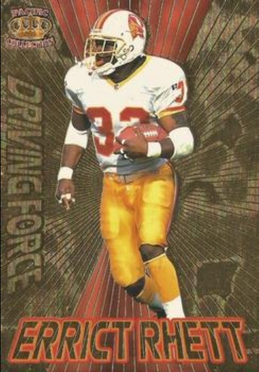 Errict Rhett 1996 Pacific Gridiron #DF5 Driving Forces Price Guide ...