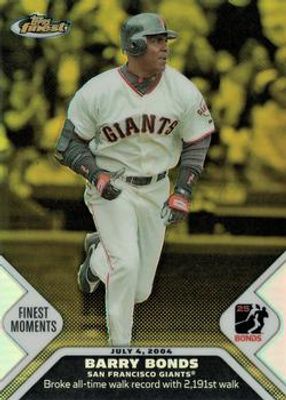 2006 Topps Finest #BBFM15 Bonds Moments - Refractor Gold /199