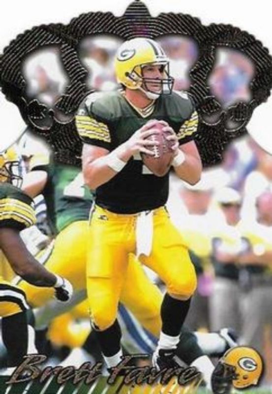 Brett Favre 1996 Pacific Gridiron #GC-19 Gold Crown Die-Cut RAW
