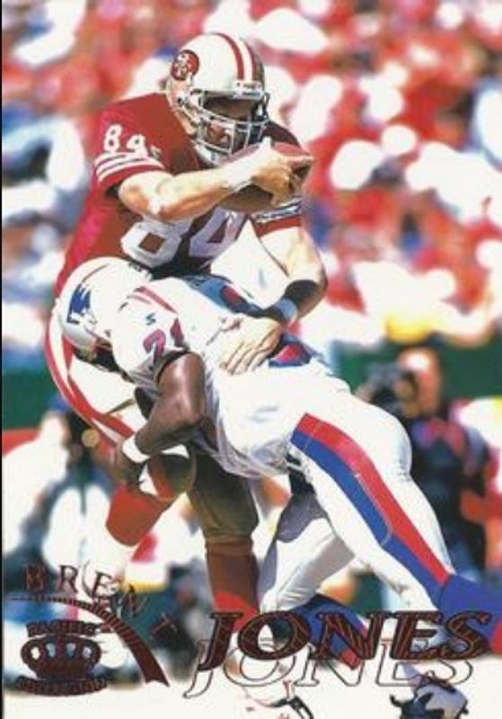 Brent Jones 1996 Pacific Gridiron #109 Red RAW