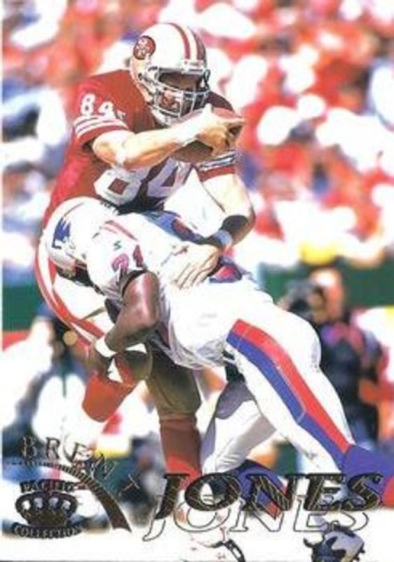 Brent Jones 1996 Pacific Gridiron #109 Gold RAW
