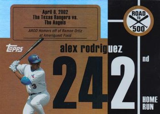 2007 Topps Chrome #ARHR242 Alex Rodriguez: Road to 500