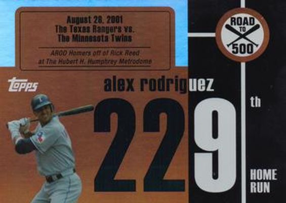 2007 Topps Chrome #ARHR229 Alex Rodriguez: Road to 500