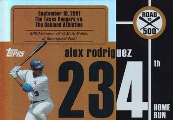 2007 Topps Chrome #ARHR234 Alex Rodriguez: Road to 500