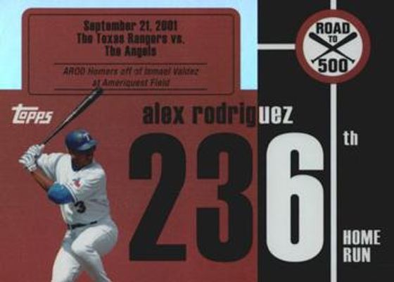 2007 Topps Chrome #ARHR236 Alex Rodriguez: Road to 500