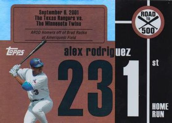 2007 Topps Chrome #ARHR231 Alex Rodriguez: Road to 500