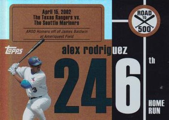 2007 Topps Chrome #ARHR246 Alex Rodriguez: Road to 500