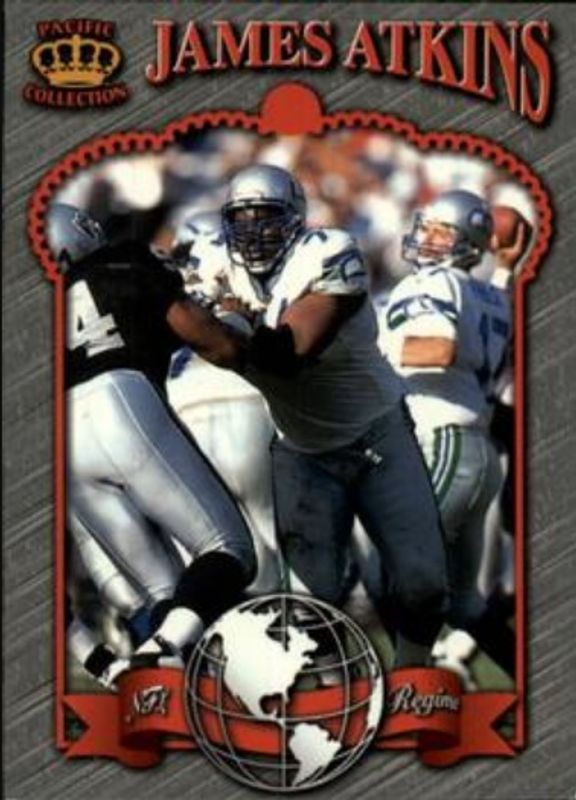 James Atkins 1996 Pacific Crown Royale #NR22 NFL Regime RAW