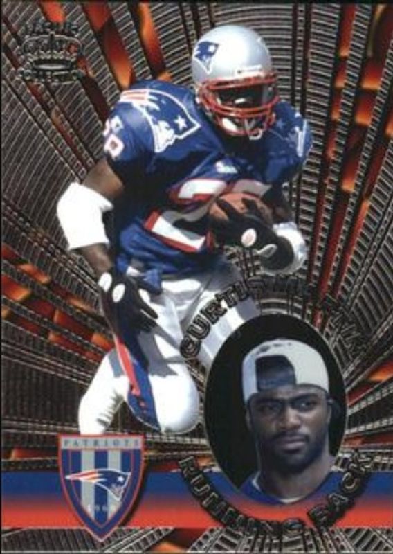 Curtis Martin 1996 Pacific Invincible #I-89 Silver RAW