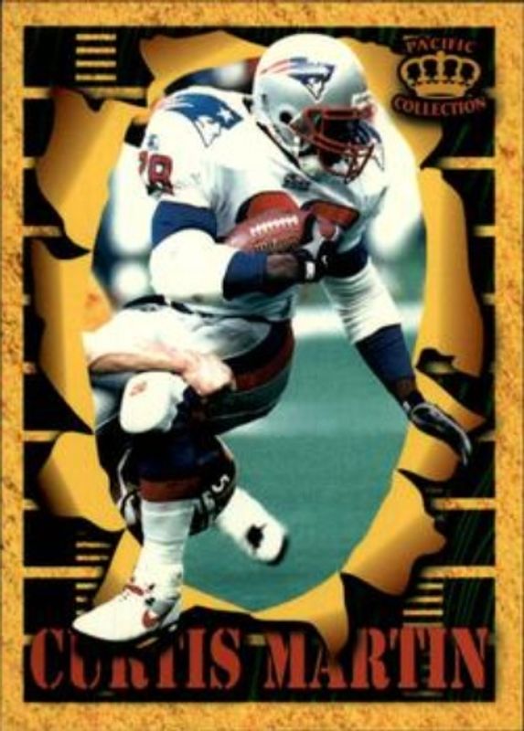 Curtis Martin 1996 Pacific Invincible #SM104 Smash Mouth RAW