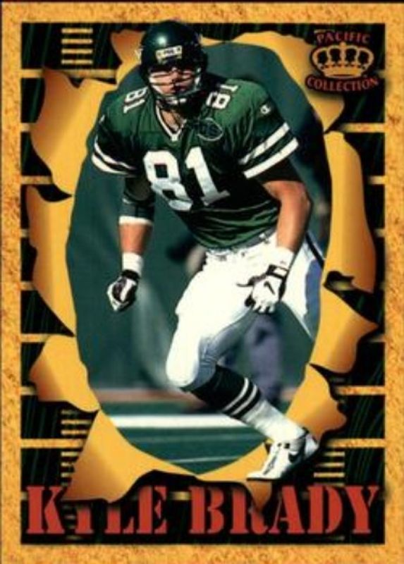 Kyle Brady 1996 Pacific Invincible #SM119 Smash Mouth RAW