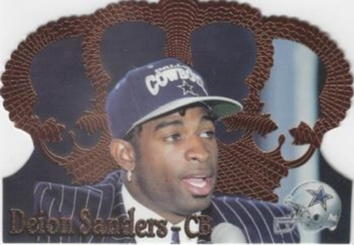 Deion Sanders 1995 Pacific Crown Royale #33 Copper RAW