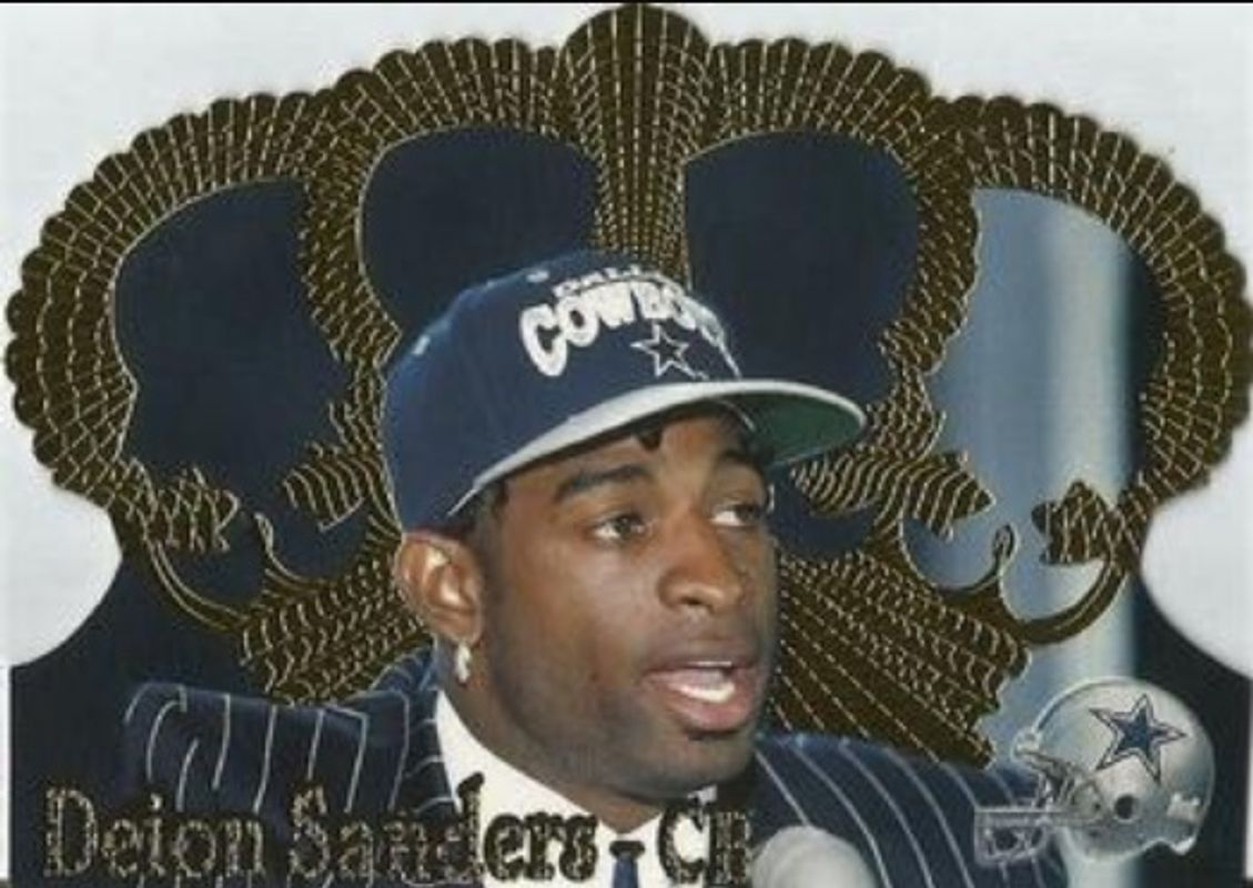 Deion Sanders 1995 Pacific Crown Royale #33 Base RAW