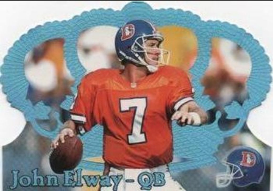 John Elway 1995 Pacific Crown Royale #130 Blue Holofoil RAW