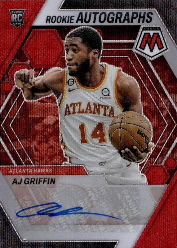 2022 Mosaic #RA-GRI Rookie Autographs - Red Wave