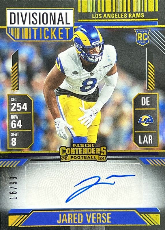 2024 Contenders #147 Rookie Ticket Auto - Divisional Ticket /99
