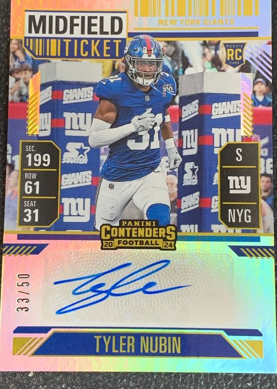 2024 Contenders #153 Rookie Ticket Auto - Midfield Ticket /50