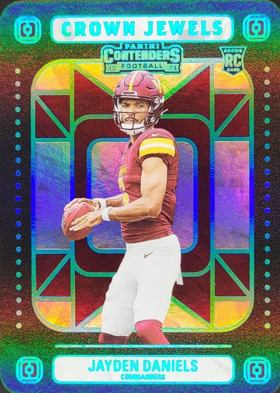 Jayden Daniels 2024 Contenders #3 Crown Jewels /(SSP) Rookie RAW