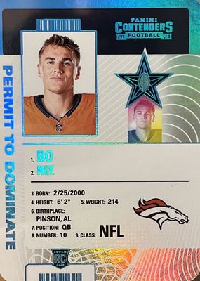 2024 Contenders #35 Permit to Dominate /(SSP)