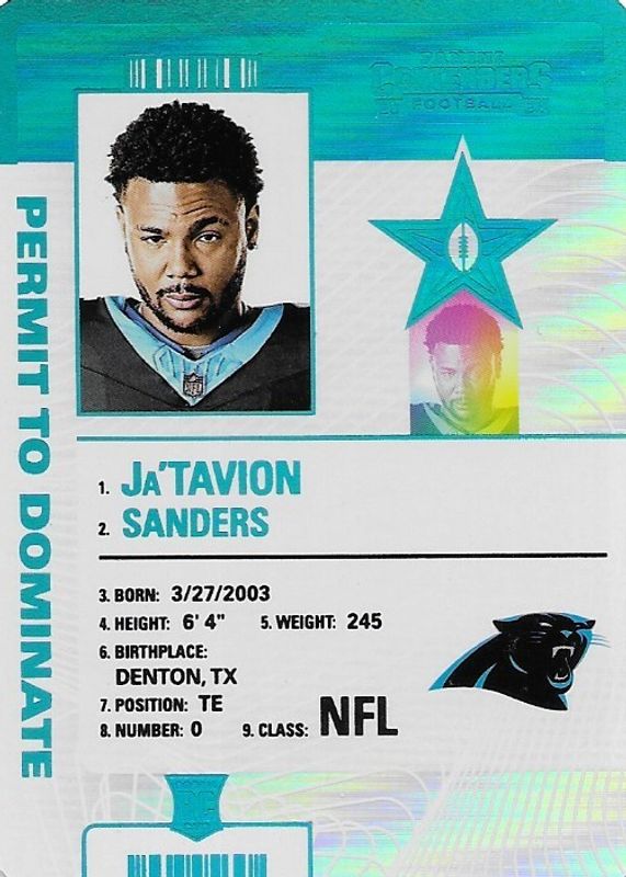 2024 Contenders #18 Permit to Dominate /(SSP)