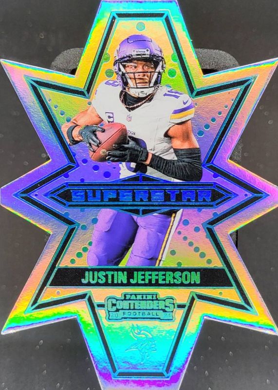 Justin Jefferson 2024 Contenders #6 Superstar Die-Cut /(SSP) Price