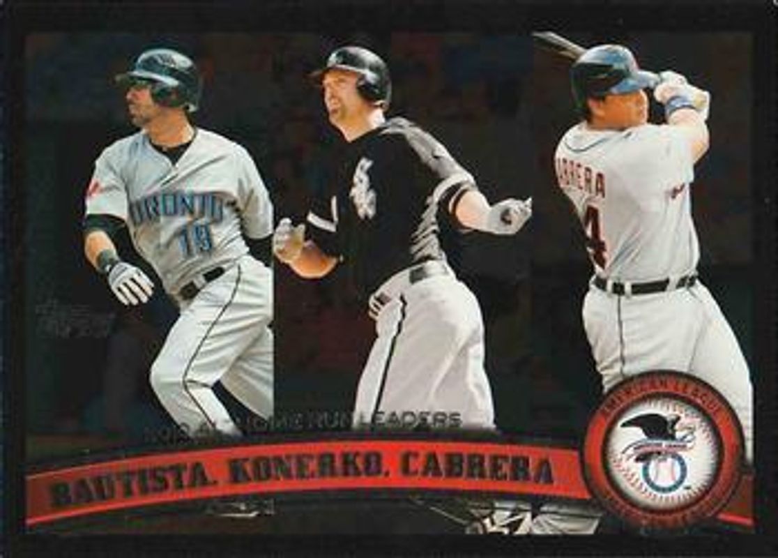 2011 Topps #202 League Leaders - Black Border