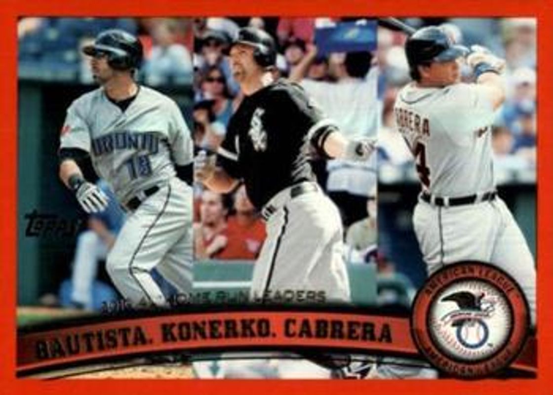 2011 Topps #202 League Leaders - Red Border /245