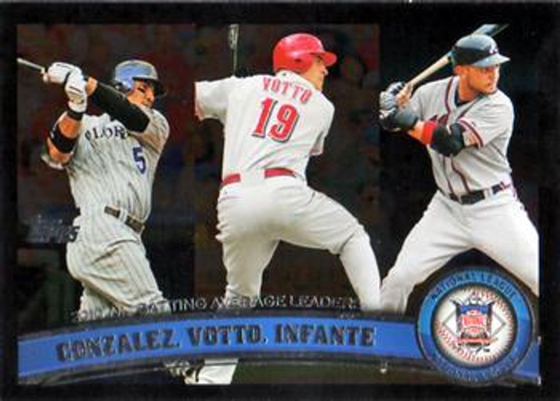 2011 Topps #134 League Leaders - Black Border