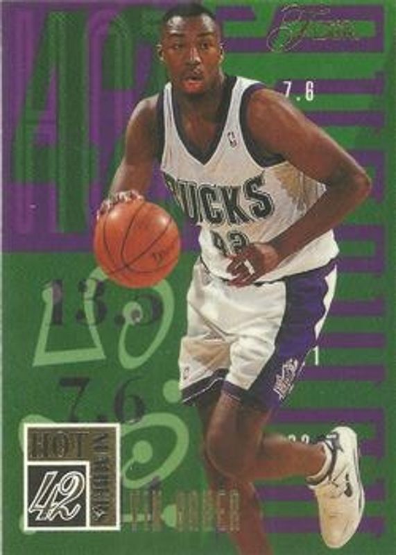 Vin Baker 1994 Flair #1 Hot Numbers RAW