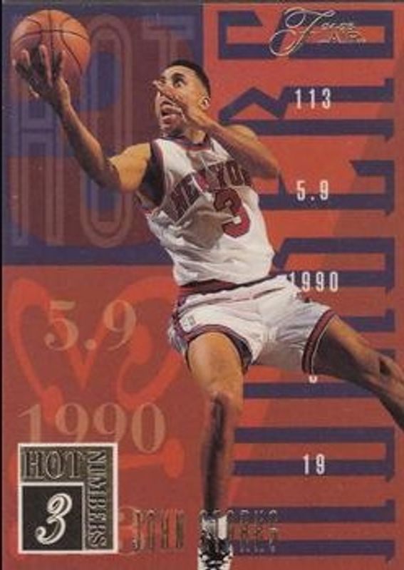 John Starks 1994 Flair #17 Hot Numbers RAW