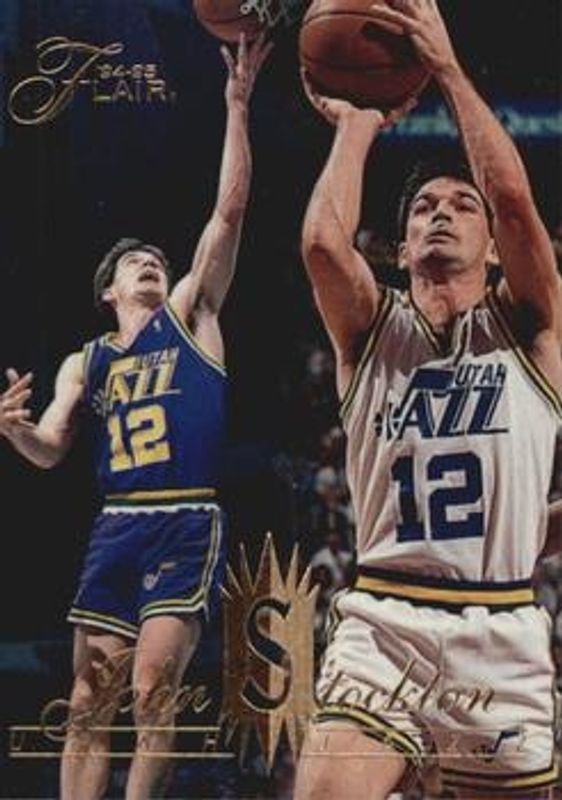 John Stockton 1994 Flair #151 Base RAW