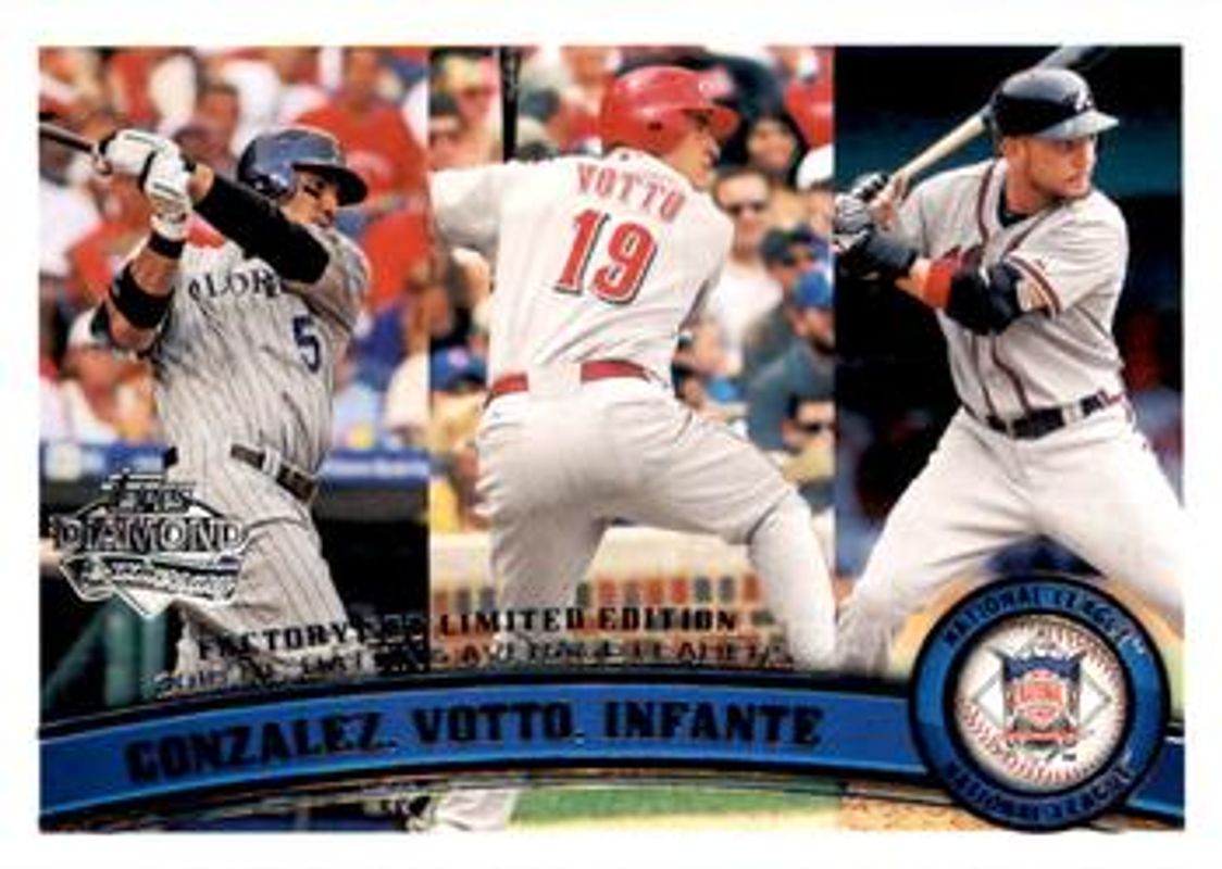 2011 Topps #134 League Leaders - Diamond Anniversary Limited Edition