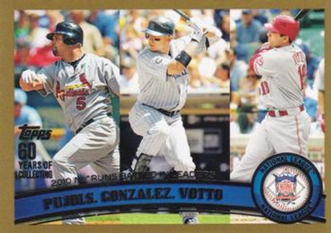 2011 Topps #138 League Leaders - Gold /2011