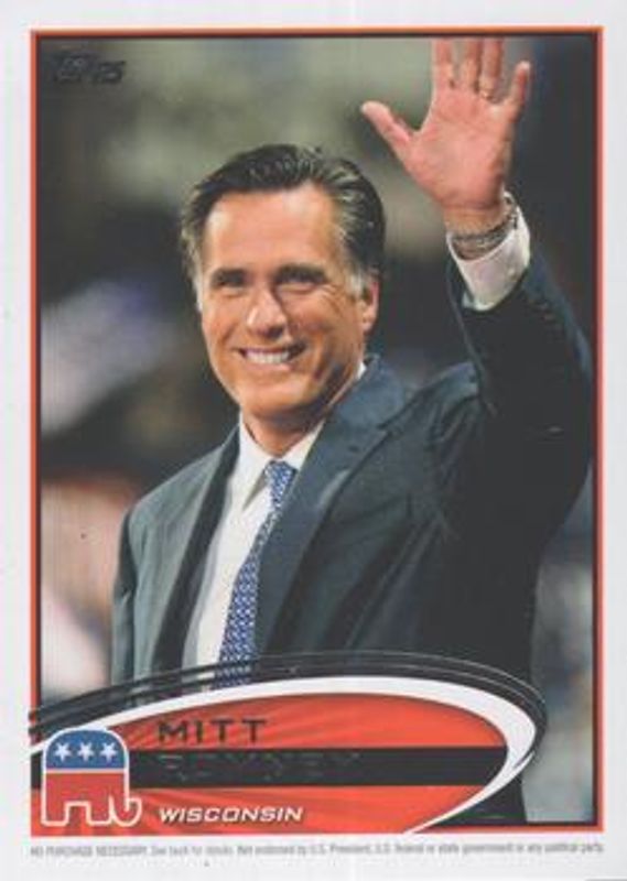 2012 Topps Update #PPR-49 Romney Presidential Predictor